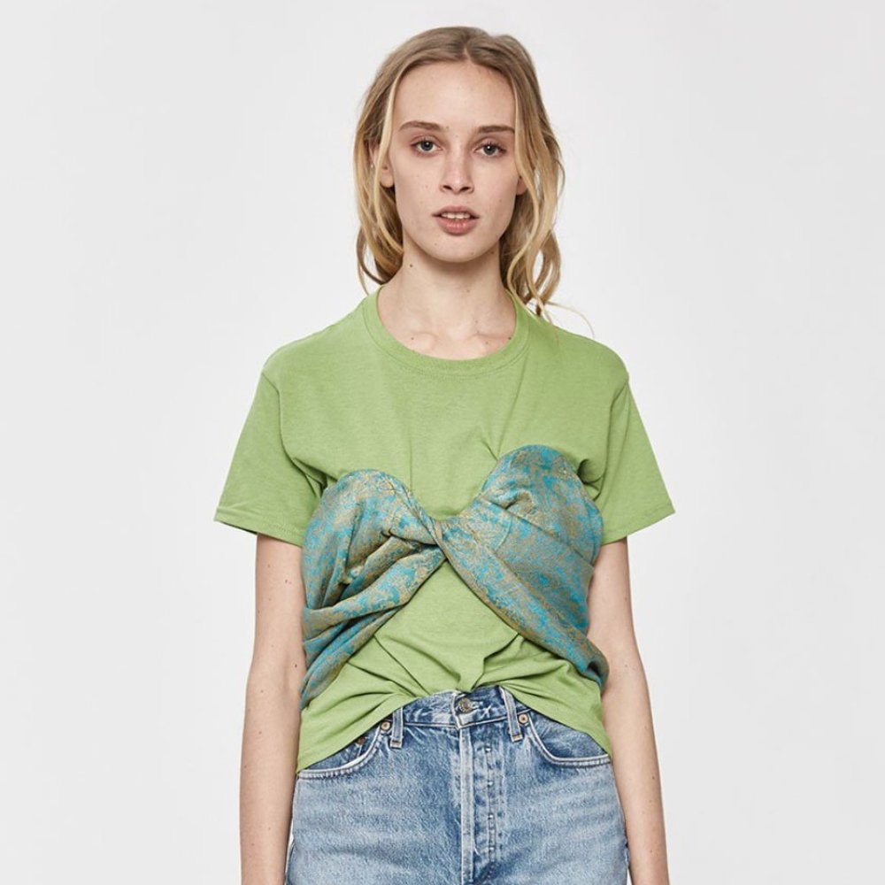 COLLINA STRADA Pashmina Scarf Tee